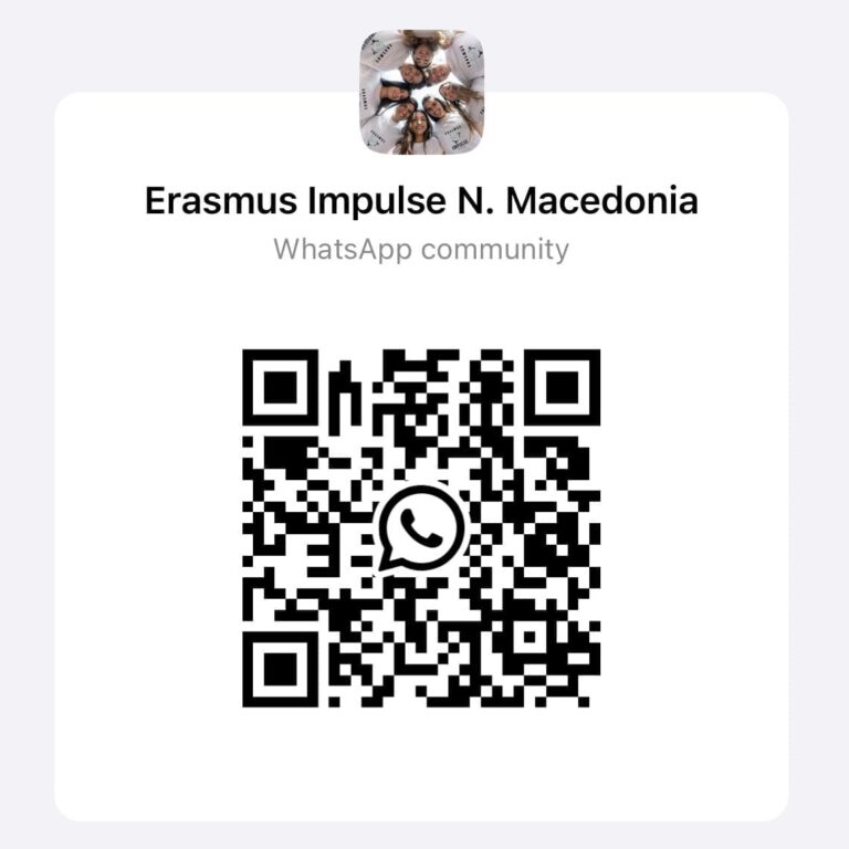 erasmus, impulse, whatsapp, community, qr, code